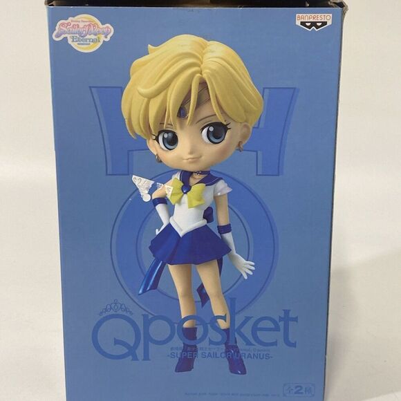 Bandai Super Sailor Uranus Version B Sailor Moon Eternal Q Posket Figure - Picture 3 of 7